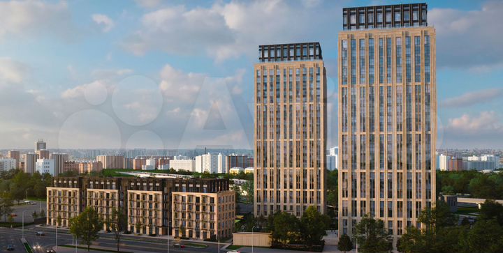 2-к. квартира, 70,3 м², 11/23 эт.