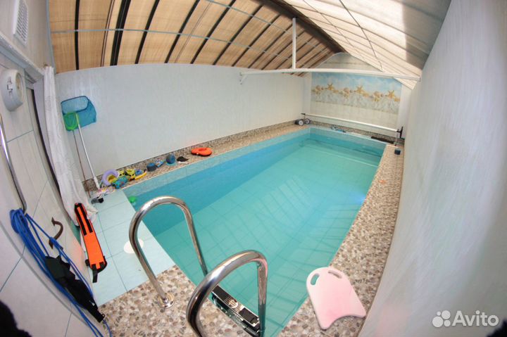 Баня на дровах с тёплым бассейном