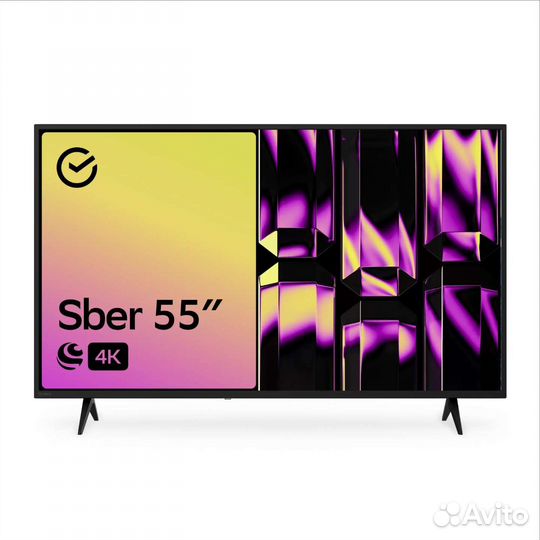 Телевизор 55 дюймов UHD 4K Sber SDX-55U4010B