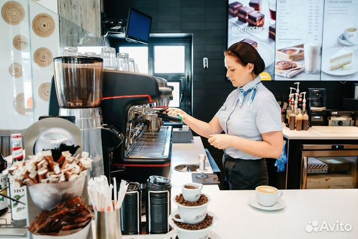 Кассир-бариста в кафе (обучаем)