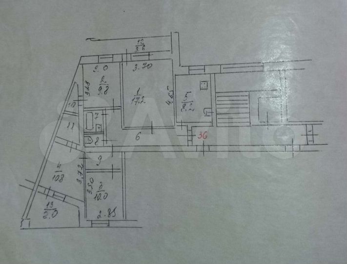 4-к. квартира, 82,9 м², 9/9 эт.