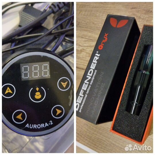 Машинка для татуажа defender + блок aurora 2