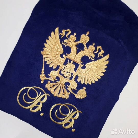 Именной махровый халат