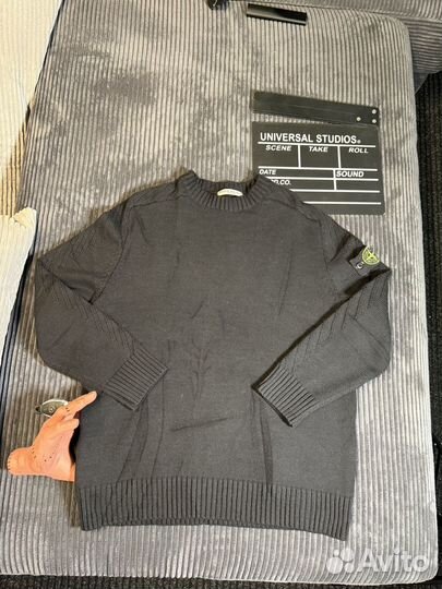 Свитер stone island black (Оригинал Легит)