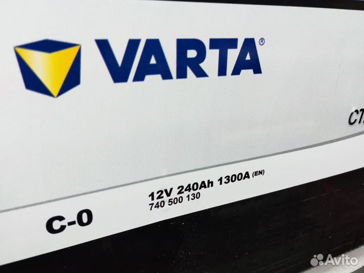 Varta 240Ач EFB. 740500130