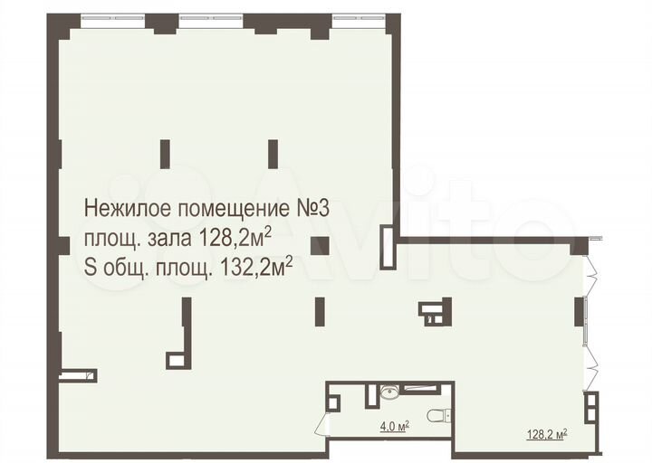 Свободного назначения, 132.2 м²