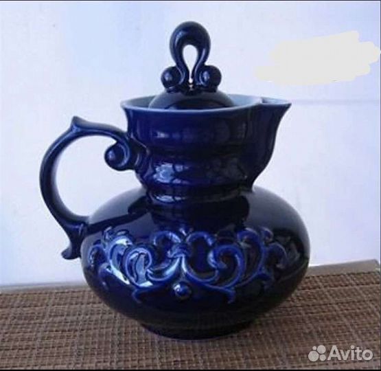 Посуда синий кобальт СССР чашки, штофы, стаканы