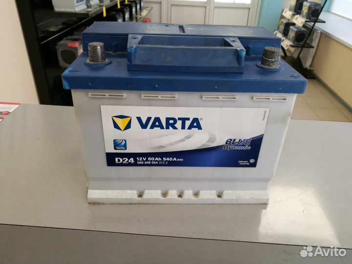 Б/У Аккумулятор varta 60.0 540A Отличное состояние