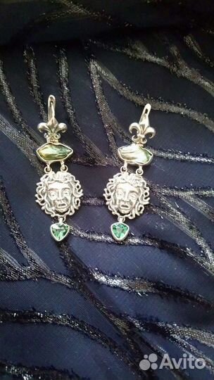 Серьги серебро 925 проба