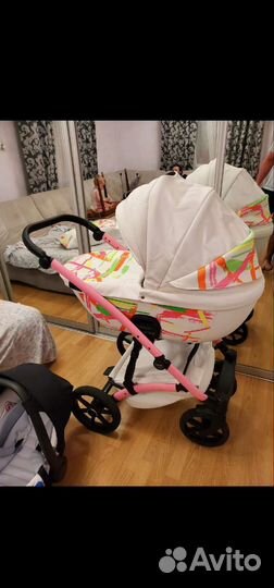 Коляска 3 в 1 Tako baby junama neon