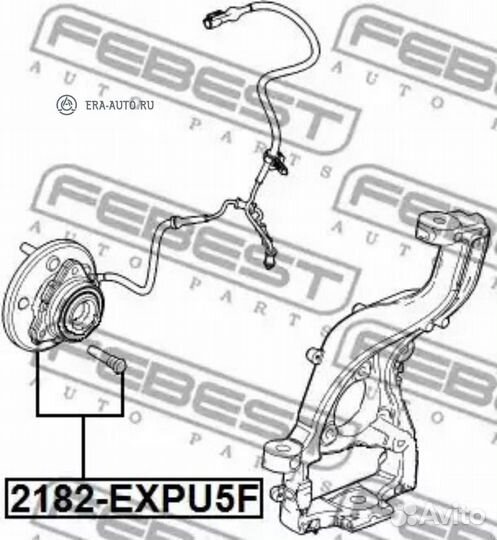 Febest 2182expu5F Ступица передняя