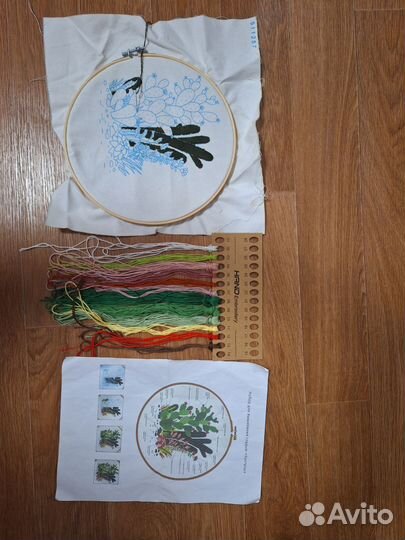 Пальца, нитки вышивка рукоделье