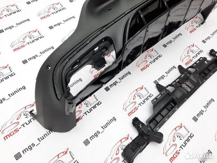 Диффузор на GLC-Coupe c253 рест. Стиль 63 AMG