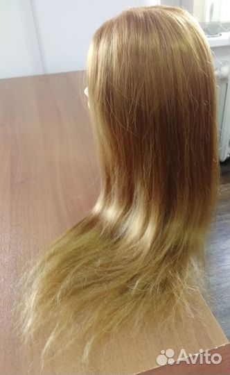 Голова манекен с натуральными волосами