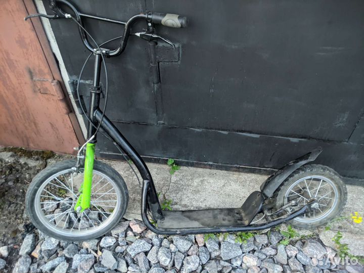 Самокат на надувных колёсах бу