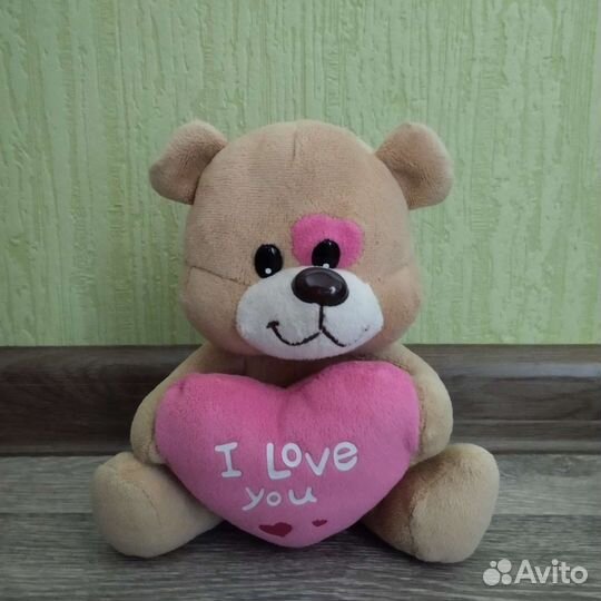 Плюшевый медведь, мишка, я люблю тебя, I love you