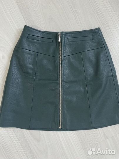 Юбка из экокожи