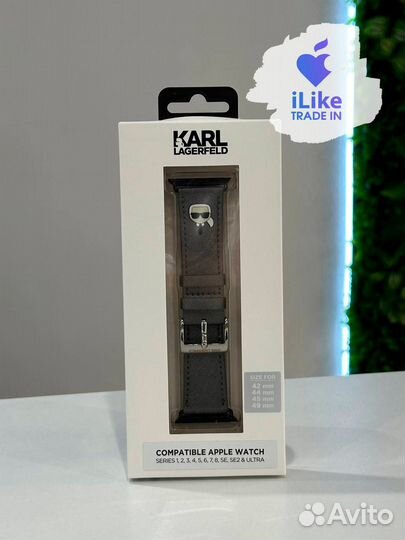 Karl Lagerfeld для Apple Watch 45/44/42 mm ремешок