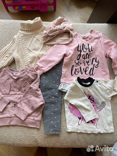 Пакет теплой одежды для девочки 80