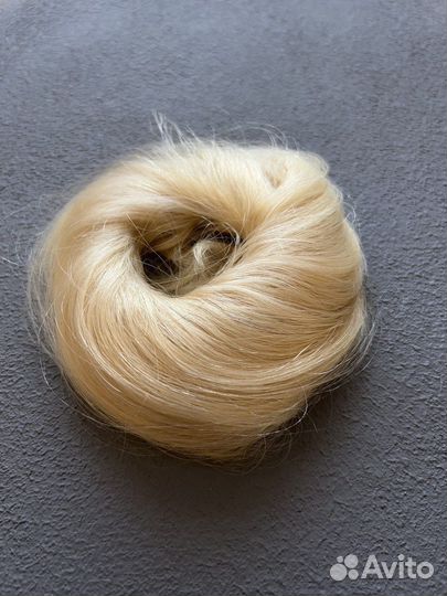 Шиньон резинка из натуральных волос