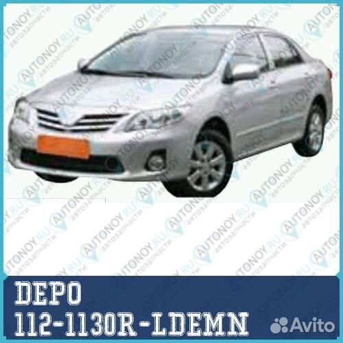 Фара правая под корректор Toyota corolla 2011- SDN / 112-1130R-ldemn depo 1шт