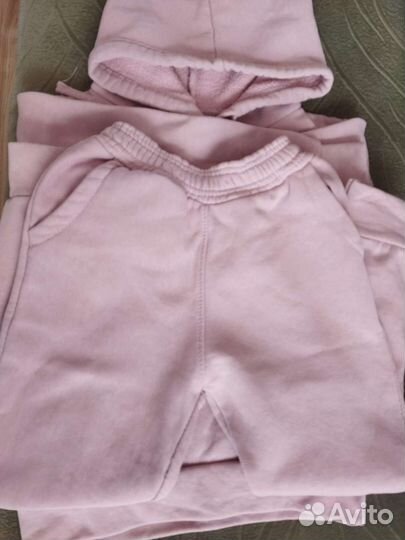 Костюм спортивный для девочки 122 см пудровый