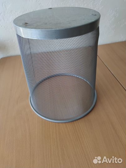 Корзина ведро металлическая сетка для бумаг мусора