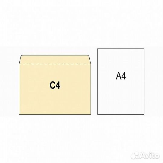 Конверт Куда-Кому С4 стрип ForPost 229х324 250шт/у