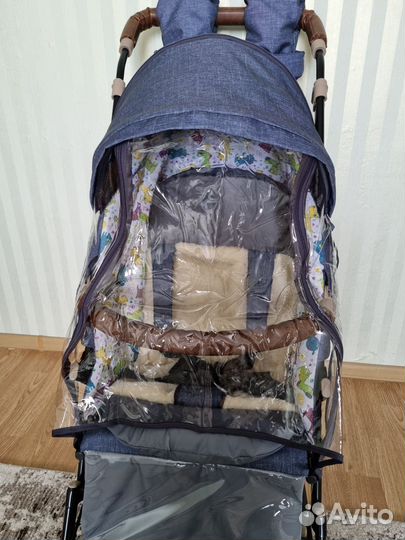 Детские санки коляска с колесами