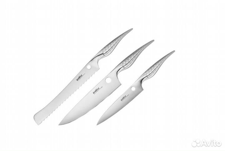 Набор Samura Reptile 3 ножа серебристый (Новые)
