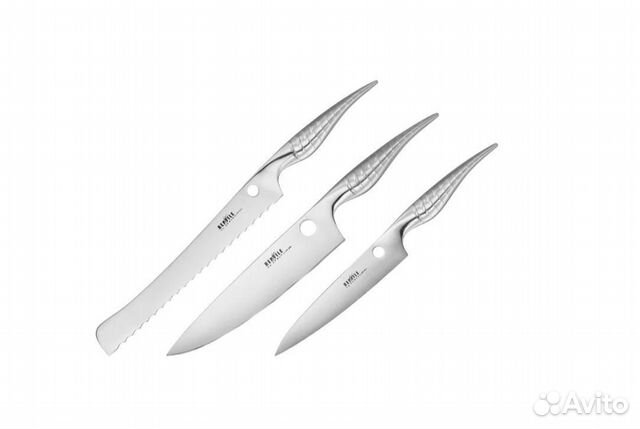 Набор Samura Reptile 3 ножа серебристый (Новые)