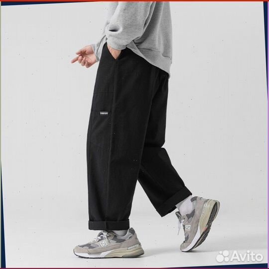 Спортивные широкие штаны карго (Номер отгрузки: 52984)