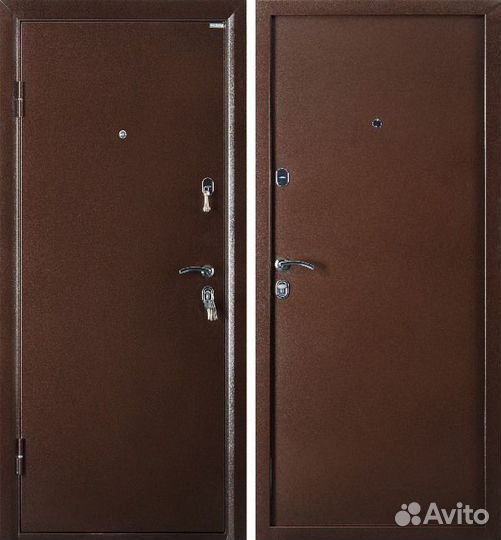 Двери входные утепленные металл/металл, нестандарт