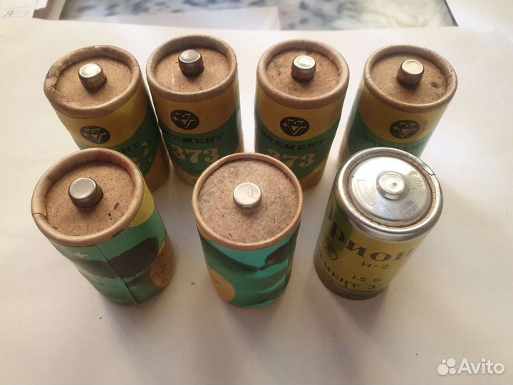 Батарейки из СССР большие, уже редкость