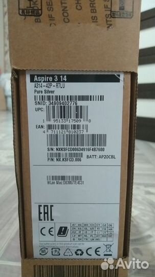 Ноутбук Acer Aspire 3 /Ryzen 7/8 ядер/ 512 SSD/14