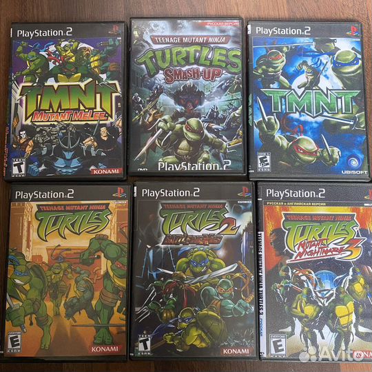 Набор игр для playstation 2 (ps2) tmnt
