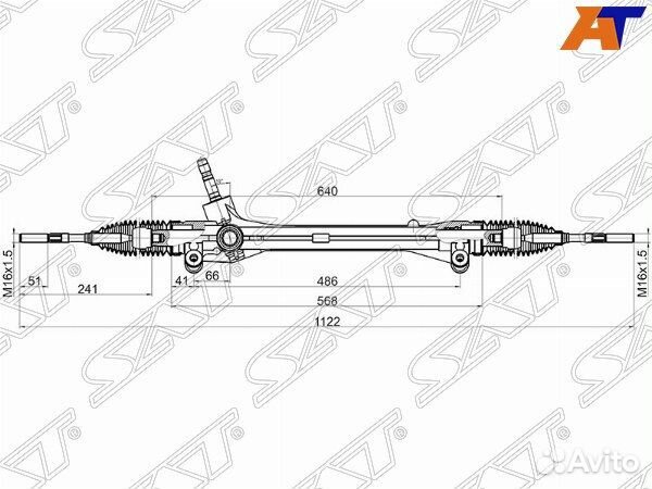 Рейка рулевая mazda mazda6