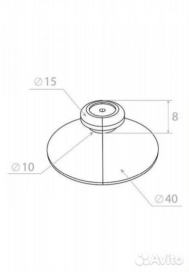 Присоска держатель, комплект 2 штуки