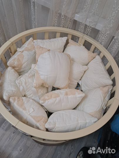 Бортики в кроватку подушки