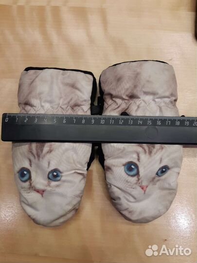Варежки для девочки 3-4 года Котофей