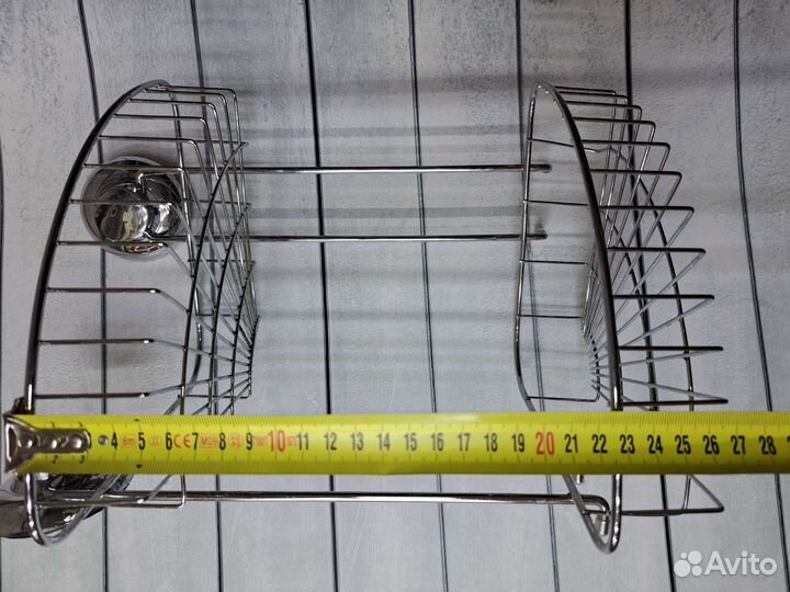 Полка навесная угловая в ванную комнату