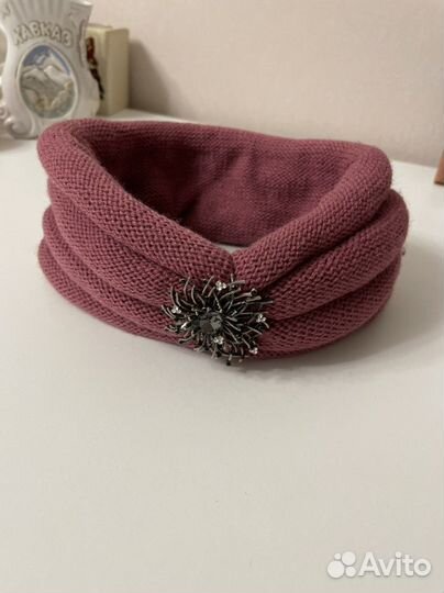Повязка на голову вязаная новая