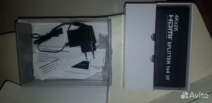 Hdmi splitter сплиттер 1х4 4K 3D