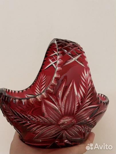 Цветной хрусталь накладной винтаж Германия