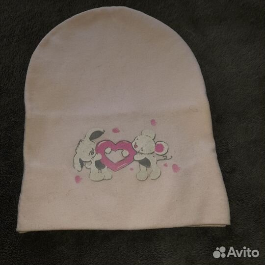 Шапочка тонкая на возраст 1год и младше