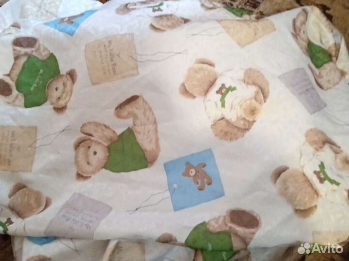 Ткань для штор с мишками 6,48 метров