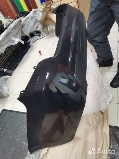 Бампер задний Гранта 2 FL цвет Черная пантера 672