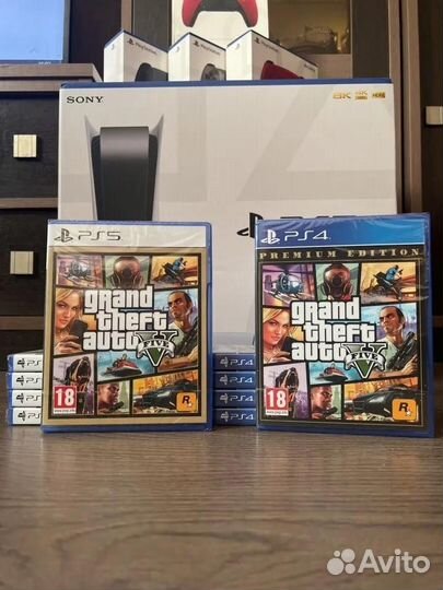 Игры ps5 gta 5 новый диск гта
