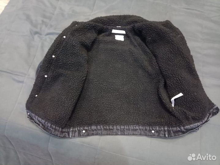 Джинсовая куртка с мехом