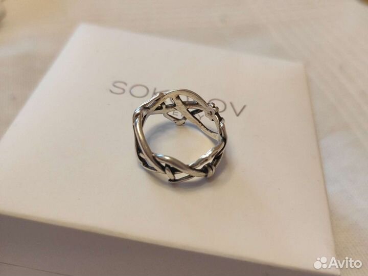 Серебряное кольцо 16,5 размер